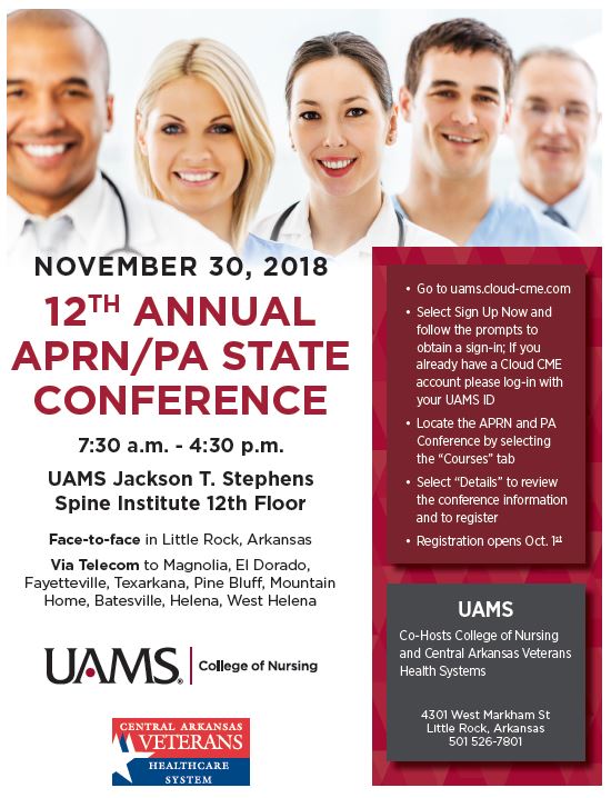 APRN and PA Conference University of Arkansas for Medical Sciences